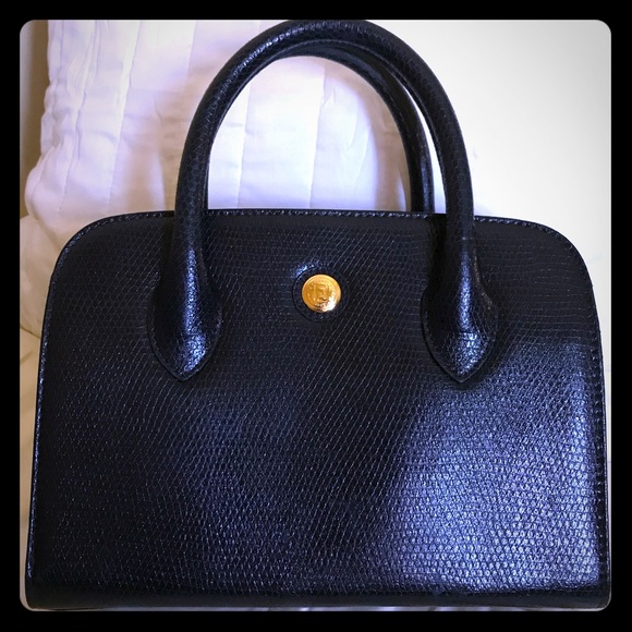 Fendi Handbags - 🎉🎉HP🎉🎉Vintage Custom Exotic Leather Blue Fendi